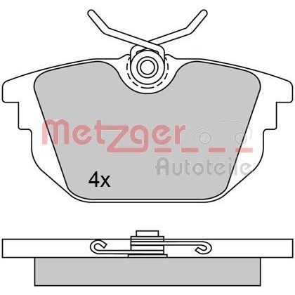 Снимка на Накладки METZGER 1170497 за Alfa Romeo Spider (916S) 2.0 T.SPARK 16V (916S2C00) - 150 коня бензин