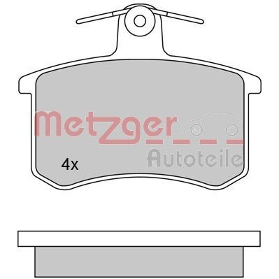 Снимка на Накладки METZGER GREENPARTS 1170030 за Audi 90 Coupe (89, 8B) 2.0 - 113 коня бензин