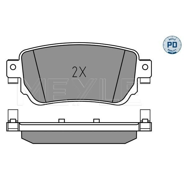 Снимка на Накладки MEYLE -PD: Advanced performance and design. 025 262 6818/PD за VW Transporter 6 Box (SGA, SGH) 2.0 TDI 4motion - 140 коня дизел
