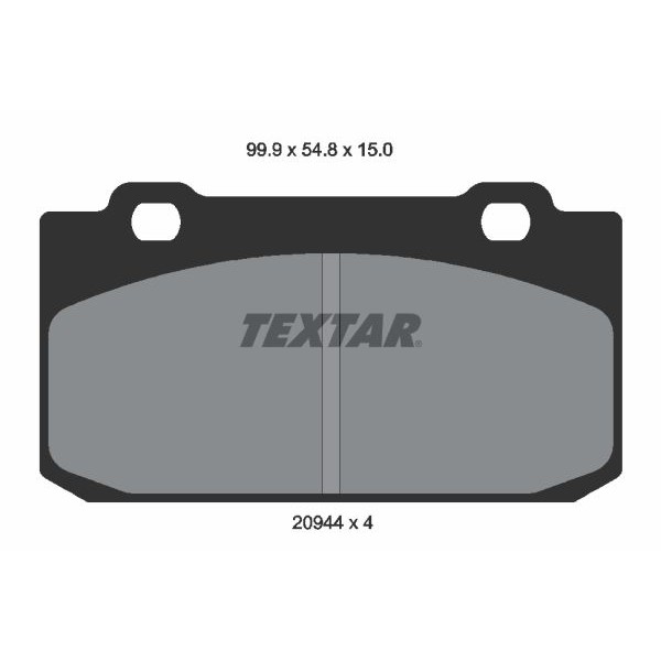 Снимка на Накладки TEXTAR 2098901 за Citroen C15 BOX VD 1.8 D - 60 коня дизел