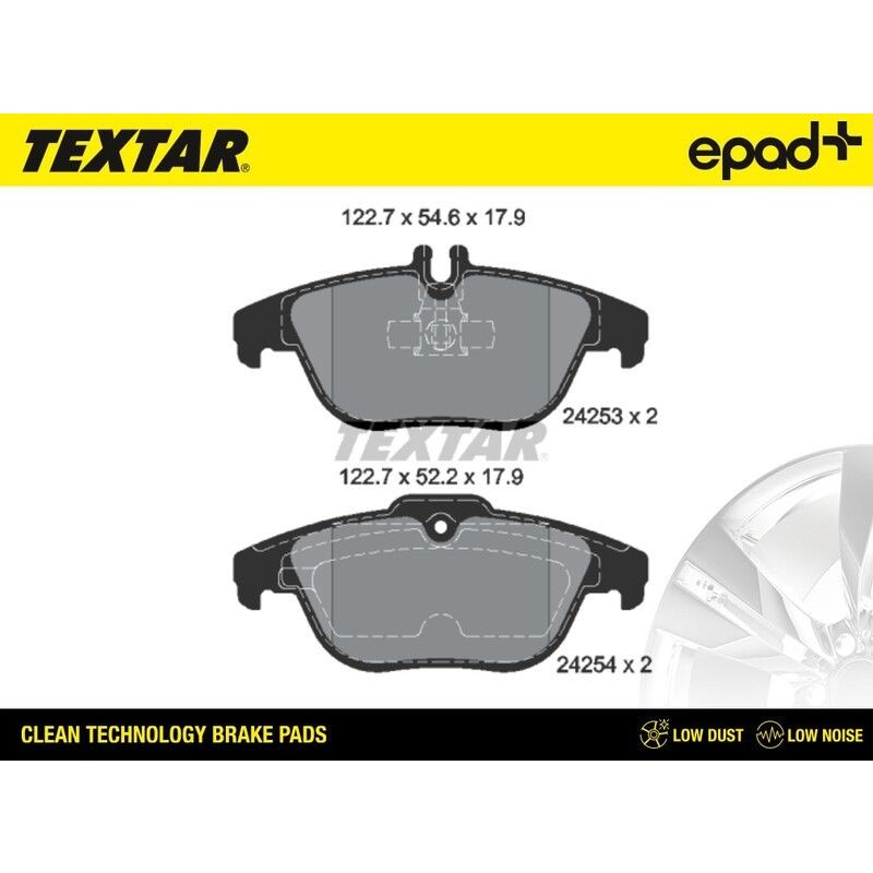 Снимка на Накладки TEXTAR 2427101 за Subaru Legacy 5 2.5 i AWD - 233 коня бензин