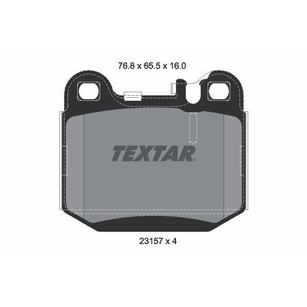 Снимка на Накладки TEXTAR Q+ 2355701 за Ford Mondeo MK 3 (B5Y) 2.5 V6 24V - 170 коня бензин