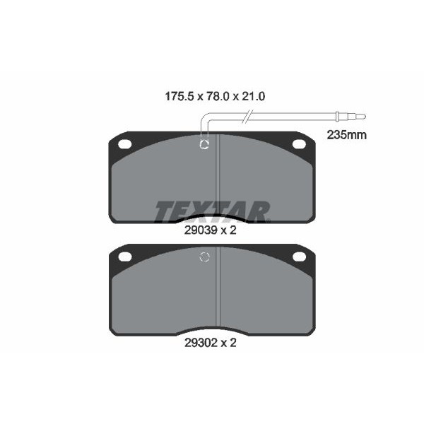 Снимка на Накладки TEXTAR Q+ 2446503 за Citroen Jumper BUS 3.0 HDi 155 - 157 коня дизел