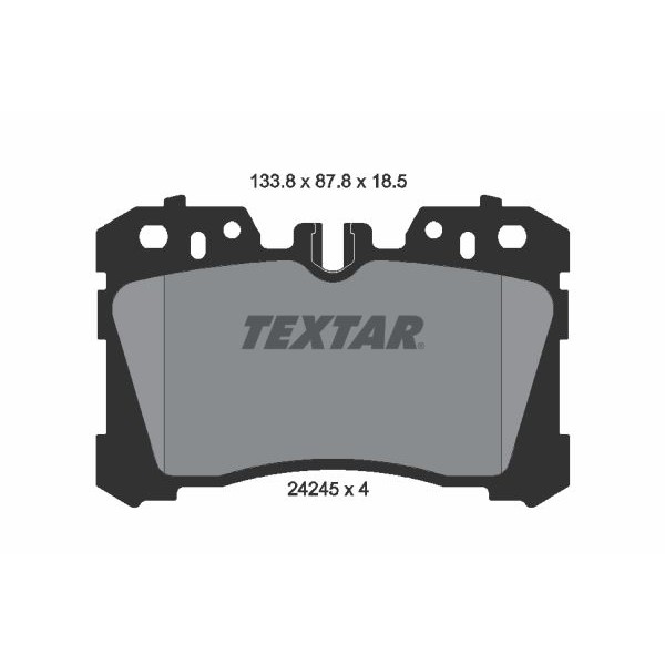 Снимка на Накладки TEXTAR epad 2167081 за Mercedes CLK Convertible (a208) CLK 430 (208.470) - 279 коня бензин