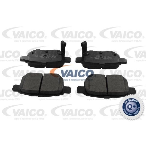Снимка на накладки VAICO Q+ V70-0085 за Toyota Auris (ZE15,RE15) 1.6 (ZRE151_, ZRE151R) - 132 коня бензин