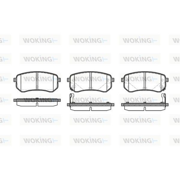 Снимка на Накладки WOKING P10353.02 за Kia Picanto hatchback (TA) 1.0 - 69 коня бензин