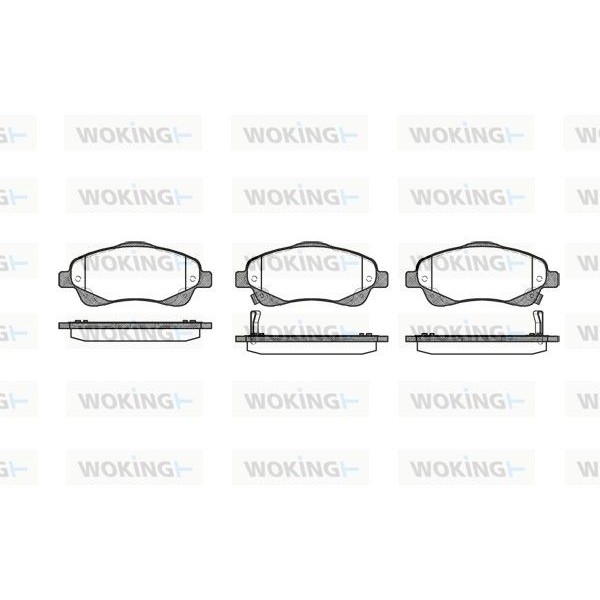 Снимка на Накладки WOKING P11463.02 за Toyota Avensis Hatchback (T25) 2.0 D-4D (CDT250_, CDT250R) - 116 коня дизел