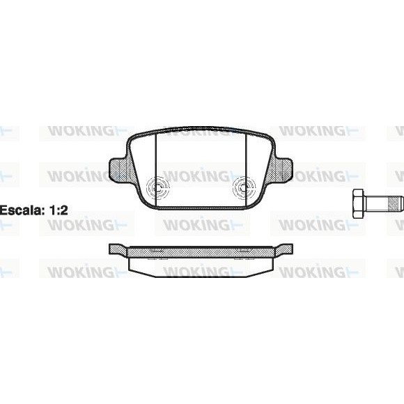 Снимка на Накладки WOKING P13563.00 за Ford Galaxy 2.2 TDCi - 200 коня дизел