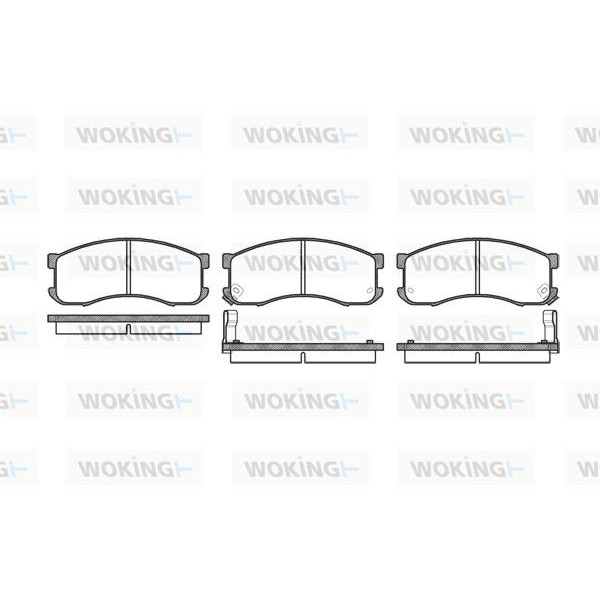 Снимка на Накладки WOKING P2133.02 за Mazda 626 Saloon (GD) 2.0 12V (GDEP) - 107 коня бензин
