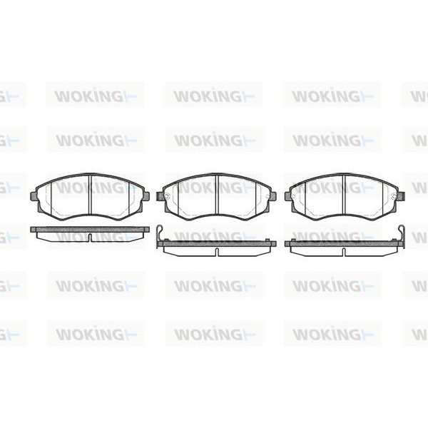 Снимка на Накладки WOKING P2183.12 за Hyundai Elantra 1 (J-1) 1.8 i.e. 16V - 127 коня бензин
