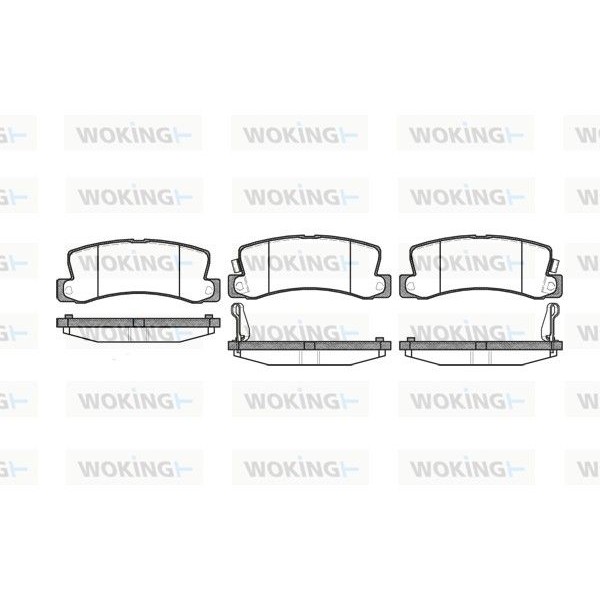Снимка на Накладки WOKING P3143.22 за Toyota Camry Sedan (V2) 2.0 4WD (SV25_, SV25) - 128 коня бензин