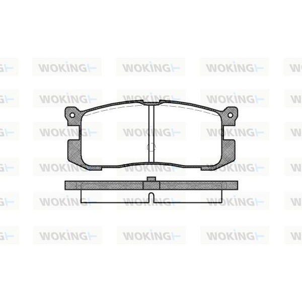 Снимка на Накладки WOKING P3723.00 за Mazda 626 Hatchback (GD) 1.8 (GD8P) - 88 коня бензин