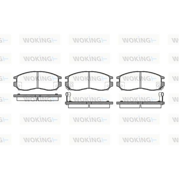 Снимка на Накладки WOKING P5603.02 за Mitsubishi Galant 4 Hatchback (E3 A) 2.0 GTI 16V 4x4 (E38A, E39A, E33A) - 144 коня бензин