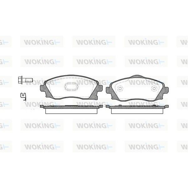 Снимка на Накладки WOKING P6743.02 за Opel Corsa C 1.4 Twinport (F08, F68) - 90 коня бензин