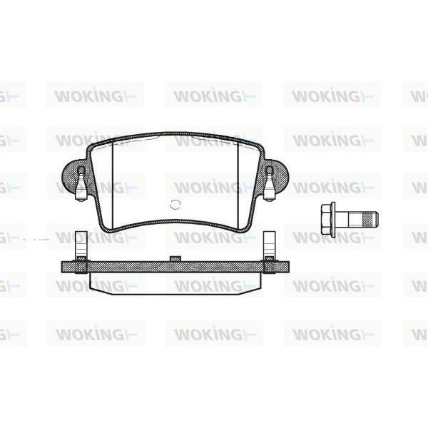 Снимка на Накладки WOKING P9333.00 за Opel Movano Platform (U9,E9) 2.5 DTI (ED, HD, UD0, UD4) - 115 коня дизел