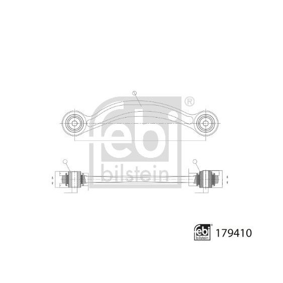 Снимка на Носач FEBI BILSTEIN 179408 за Citroen Relay Platform 2.0 BlueHDi 110 - 110 коня дизел