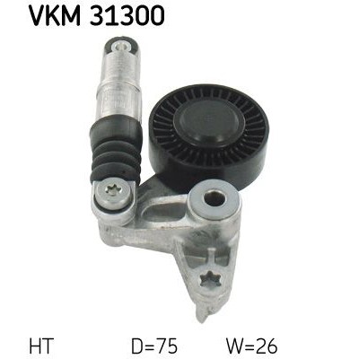 Снимка на Обтяжна ролка пистов ремък SKF VKM 31300 за Audi A5 Sportback (8TA) 2.7 TDI - 163 коня дизел