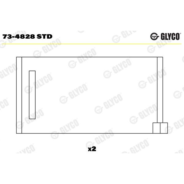 Снимка на Основни лагери GLYCO 72-4726H STD за Mercedes Vito BOX (w639) 110 CDI (639.601, 639.603, 639.605) - 95 коня дизел