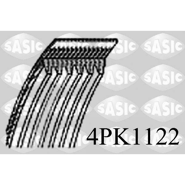Снимка на Пистов ремък SASIC 4PK1122 за Nissan Sunny Hatchback (N14) 1.6 i 16V - 102 коня бензин