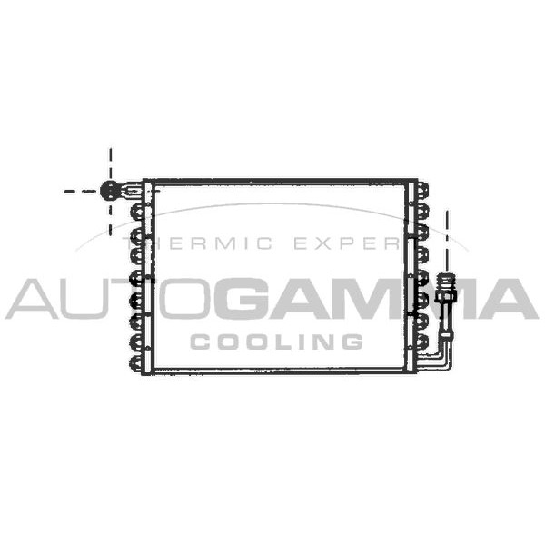Снимка на Радиатор за климатик AUTOGAMMA 100521 за Alfa Romeo 33 (907A) Sedan 1.5 (907A2) - 105 коня бензин