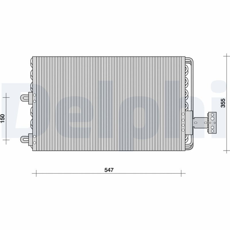Снимка на Радиатор за климатик DELPHI TSP0225412 за Citroen Saxo S0,S1 1.6 VTS - 118 коня бензин