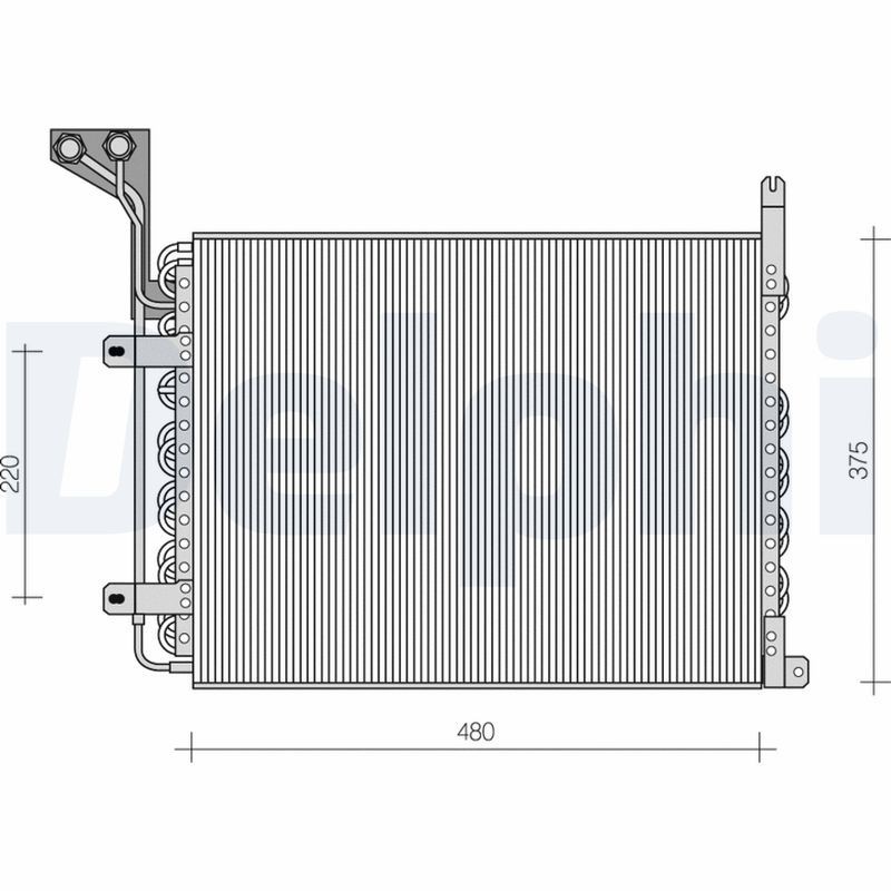 Снимка на Радиатор за климатик DELPHI TSP0225481 за Peugeot 1007 1.6 HDi - 109 коня дизел