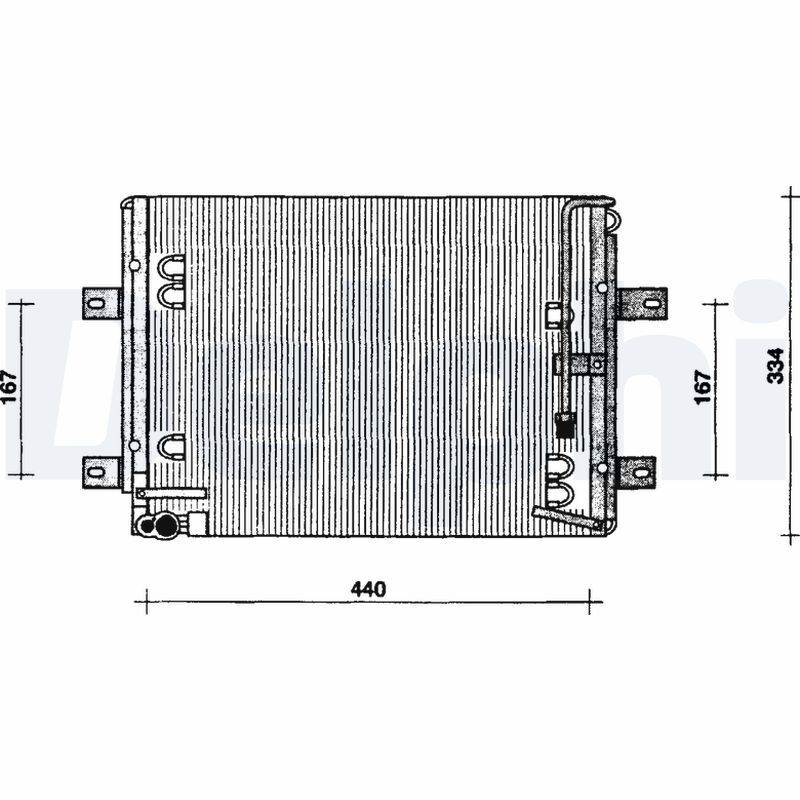Снимка на Радиатор за климатик DELPHI TSP0225627 за Toyota RAV4 2.0 4WD (ACA30_, ACA30R) - 152 коня бензин