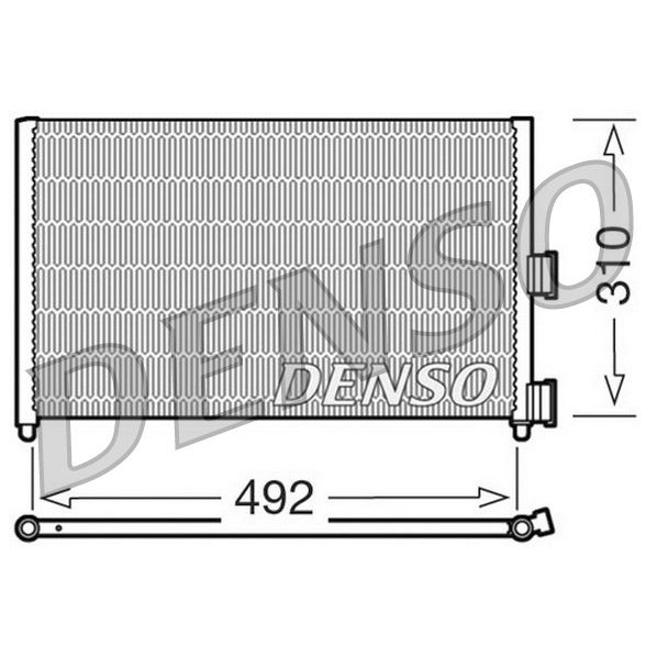 Снимка на Радиатор за климатик DENSO DCN10009 за Ford Transit Platform 2.4 TDCi 4x4 - 140 коня дизел