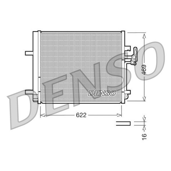 Снимка на Радиатор за климатик DENSO DCN10016 за Ford Mondeo 4 1.8 TDCi - 100 коня дизел