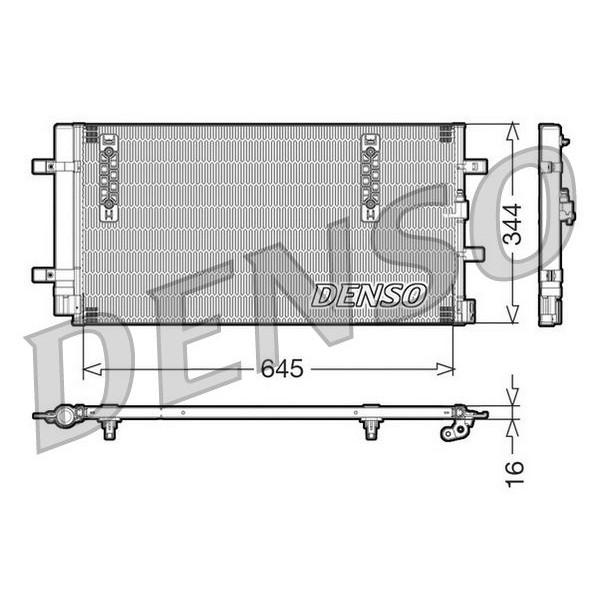Снимка на Радиатор за климатик DENSO DCN32060 за Audi Q5 (8R) 2.0 TDI quattro - 143 коня дизел