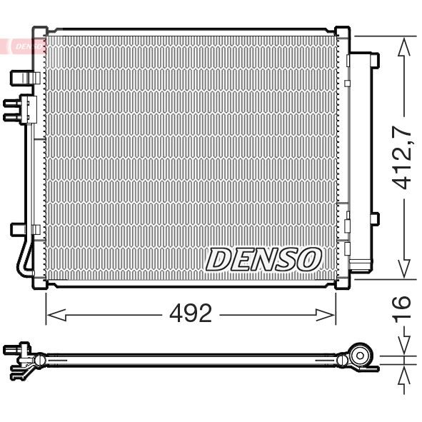 Снимка на Радиатор за климатик DENSO DCN46010 за Nissan Primera Traveller (WP11) 1.8 16V - 114 коня бензин