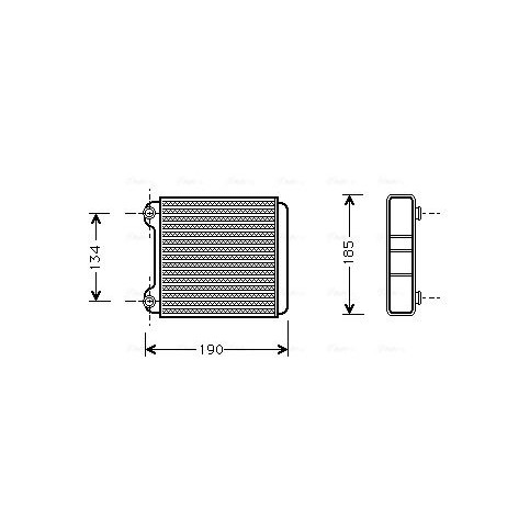 Снимка на Радиатор за парно AVA QUALITY COOLING AI6183 за Audi A8 Limousine (4D2, 4D8) 2.8 quattro - 174 коня бензин