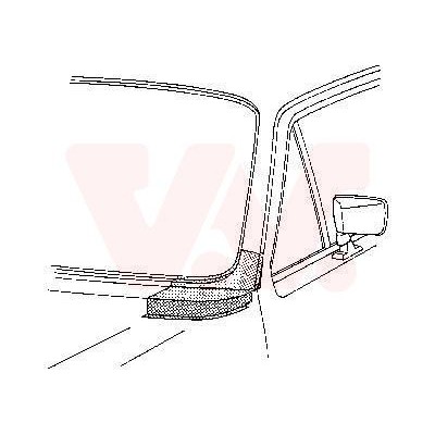 Снимка на Рамка на челно стъкло VAN WEZEL 5810151 за VW Golf 1 (17) 1.6 - 75 коня бензин