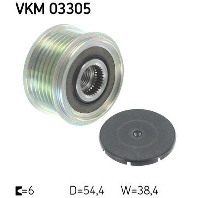 Снимка на Ролка алтернатор SKF VKM 03305 за Citroen C8 EA,EB 2.0 HDi - 120 коня дизел