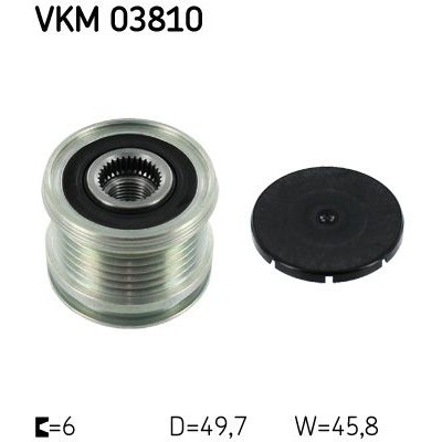 Снимка на Ролка алтернатор SKF VKM 03810 за Mercedes E-class Estate (s212) E 200 CGI (212.248) - 184 коня бензин