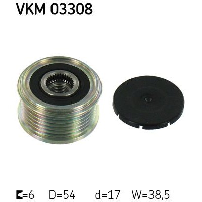 Снимка на Ролка за алтернатор SKF VKM 03308 за Citroen C8 EA,EB 2.2 HDi - 128 коня дизел