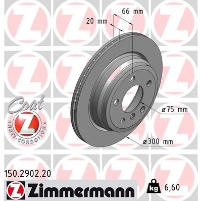 Снимка на Спирачен диск ZIMMERMANN COAT Z 150.2902.20