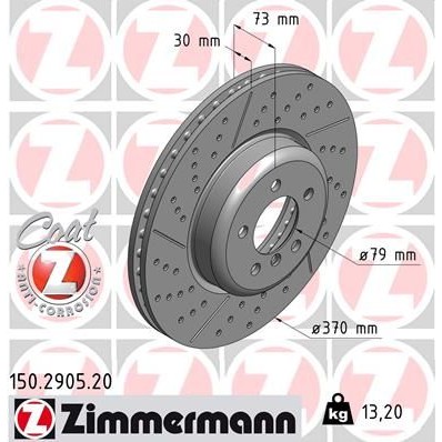 Снимка на Спирачен диск ZIMMERMANN COAT Z 150.2905.20