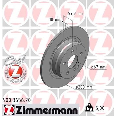 Снимка на Спирачен диск ZIMMERMANN COAT Z 400.3656.20
