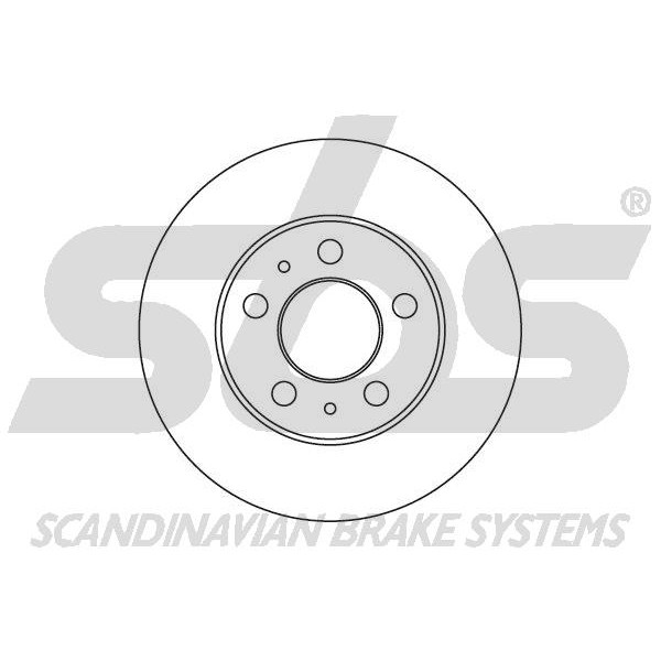 Снимка на спирачен диск sbs 1815204806 за Volvo 240 Estate (P245) 2.3 - 112 коня бензин