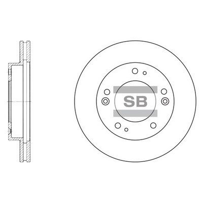 Снимка на Спирачен диск Hi-Q SD2019 за Mazda B-Serie Platform (UF) 2.0 - 84 коня бензин