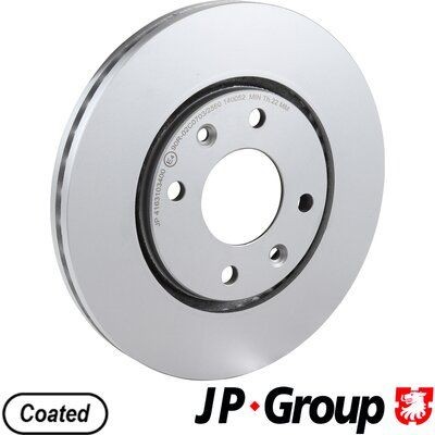 Снимка на Спирачен диск JP GROUP  4163103200 за Citroen C4 LC Hatchback 1.6 VTi 120 - 120 коня бензин