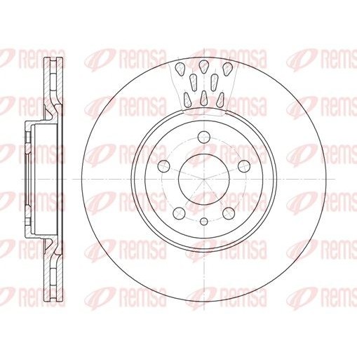 Снимка на Спирачен диск REMSA 6316.10 за Alfa Romeo 156 (932) Sedan 1.9 JTD (932AXE00) - 126 коня дизел