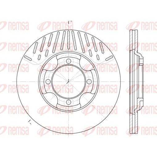 Снимка на Спирачен диск REMSA 6381.10 за Mazda 323 Station Wagon (BW) 1.7 D (BW7W) - 54 коня дизел