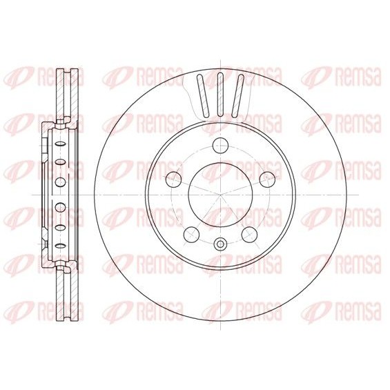Снимка на Спирачен диск REMSA 6545.10 за Audi A3 (8L1) 1.6 - 102 коня бензин