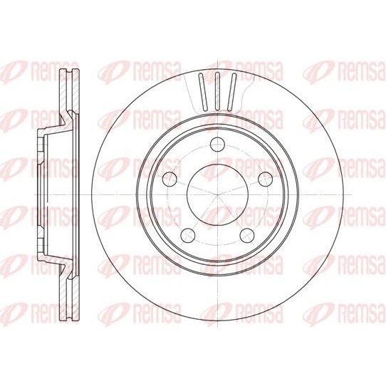 Снимка на Спирачен диск REMSA 6548.10 за Audi A4 Sedan (8E2, B6) 1.6 - 102 коня бензин