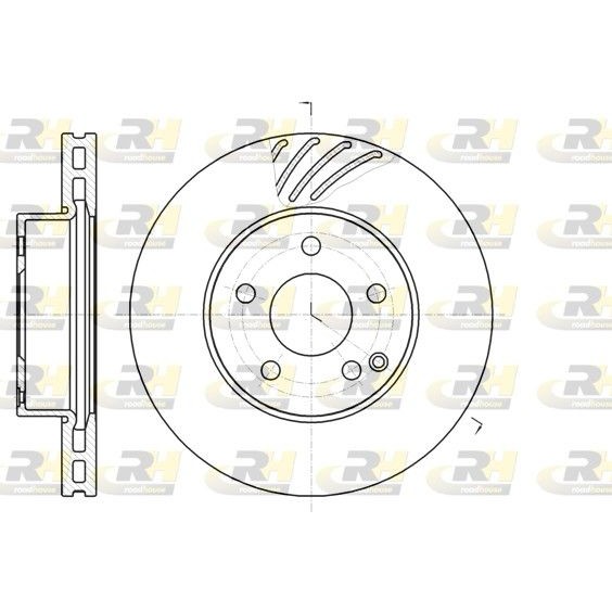 Снимка на Спирачен диск ROADHOUSE 61184.10 за Mercedes C-class Estate (s204) C 220 CDI 4-matic (204.284) - 170 коня дизел