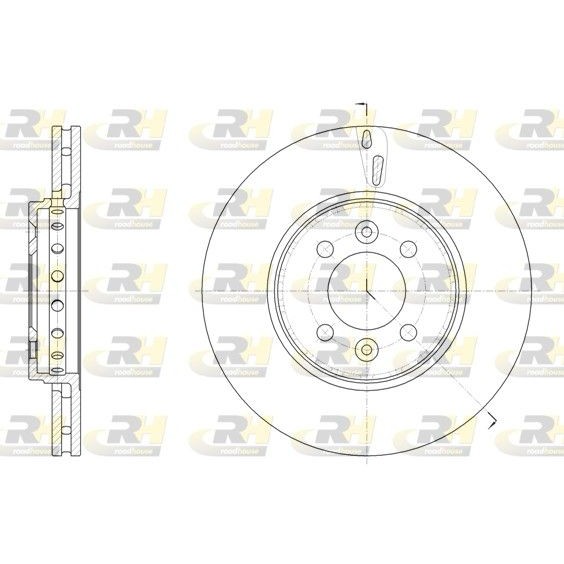 Снимка на Спирачен диск ROADHOUSE 61499.10 за Renault Laguna Grandtour (K56) 1.9 dTi (K56J) - 98 коня дизел