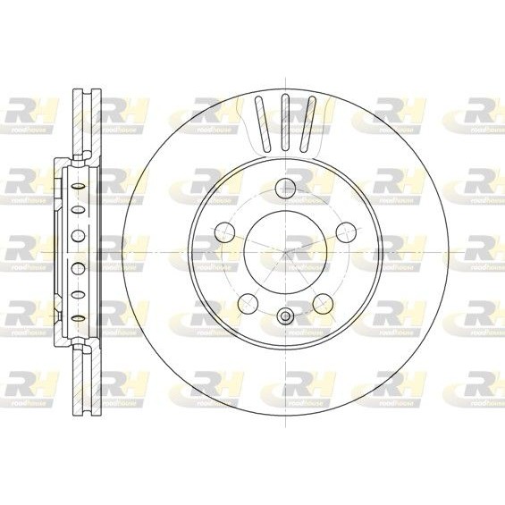 Снимка на Спирачен диск ROADHOUSE 6545.10 за Seat Ibiza 5 ST (6J8) 1.2 - 70 коня бензин