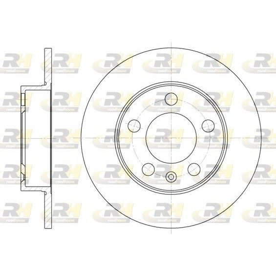 Снимка на Спирачен диск ROADHOUSE 6547.00 за Audi TT Roadster (8N9) 1.8 T quattro - 224 коня бензин